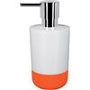 Spirella Dispenser di sapone Spirella MOJI arancione e bianco