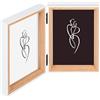 walther design Silhouette N2415P - Cornice portafoto doppia, 2 foto, 10 x 15 cm, in faggio