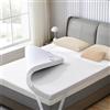 SINWEEK Coprimaterasso in gel memory foam da 7,6 cm, con copertura rinfrescante, morbido materasso ventilato, topper per letto, certificato CertiPUR-US, misura doppia, viola