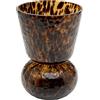Kare Design Vaso Caramel, marrone, altezza 26 cm, vaso decorativo, accessorio per la casa, impermeabile, fantasia, vetro, soggiorno