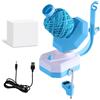 SciFiVisi Bigodino elettrico - Automatico Yarn Winder, avvolgitore per lana, avvolgitore a sfera, avvolgitore per uncinetto a velocità continua, aiuto ideale per gli amanti del lavoro a maglia (blu)