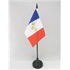 AZ FLAG Bandiera Da Tavolo Monarchia Francese 15X10Cm - Piccola Bandierina Reale Di Francia 10 X 15 Cm