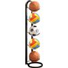 GOMETY Scaffalatura per pallacanestro a 5 livelli, per interni, supporto rimovibile per display basket, calcio, pallavolo, rugby