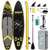 FunWater SUP Paddle Boards Tavola da paddle gonfiabile ultraleggera con accessori SUP inclusi zaino,pompa,pagaia,pinne,guinzaglio,borsa per telefono impermeabile per adulti e giovani