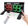 YZ Tabellone segnapunti elettronico grande da 30,5 cm con conto alla rovescia, tabellone segnapunti digitale portatile con telecomando, segnapunti ad alta luminosità per giochi all'aperto/cornhole