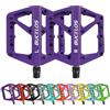 AEYINO Pedali MTB Pedali Piatti Mountain Bike Bici Da Strada Grande Piattaforma Nylon Pedali Antiscivolo per Bici Per Adulti Gravelbike/Bicicletta ibrida 9/16 Pollici