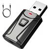 Paicreate USB Ricevitore Bluetooth Trasmettitore per TV Adattatore Bluetooth USB 5.3 con Cavo 3.5mm AUX per PC Cuffie Altoparlanti Autoradio PS5/4 pro Switch Supporta Chiamate in Vivavoce Riproduci Musica