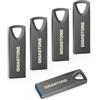 Gigastone 【GIGASTONE】USB 32GB Confezione da 5, Z70 USB 3.2 Gen 1 Flash Drive, Affidabile per PC e Mac, Metallo Impermeabile, Mini e Robusto, compatibile con interfaccia USB 2.0/3.0/3.1