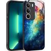 YUXING Cover per Realme C71 4G / Realme P3 Lite - Abstact Art Geometry Pattern Antigraffio Vetro Back Cover, Custodia Antiurto Antiscivolo Sottile (Starry Sky)