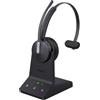 Yealink WH64 Mono Teams - Cuffie con stazione base, ideale per Microsoft Teams, comodo design con orecchio, riduzione del rumore, porta USB