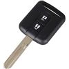 PHONILLICO Guscio Chiave per Nissan Almera Cabster Micra Navara Pathfinder X-Trail Qashqai | 2 Tasti | Telecomando