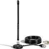 Bingfu Antenna Radio CB 27MHz Base Magnetica Connettore BNC PL259 Frusta Morbida Compatibile con Cobra Midland Uniden Maxon President Radio CB Portatile Scanner Radio Autoradio Mobile