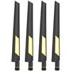 Sxhlseller Antenna Router Wi-Fi da 4 Pezzi per RT-AX88U AX6000 Antenna per Scheda di Rete SMA Dual-band 2.4G / 5G da 10dB