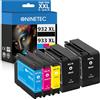 NINETEC 932 933 XL Cartucce di ricambio per HP 932 XL 933 XL Compatibile con HP 932XL 933XL OfficeJet 6600 6700 7612 7510 7110 6100 7610 cartuccia nero ciano magenta giallo 5 confezioni