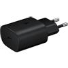 Samsung Caricatore USB-C 25W EP-TA800 originale confezione bulk senza cavo, Ricarica Rapida Fast Charging PD, Alimentatore da Parete Tipo C per Galaxy S21 S22 S23, Note, Tablet, Nero