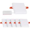 Osairous Faretto da incasso a LED, 230 V, piatto, 120 mm, set da 6 plafoniere, faretto bianco freddo 6500 K, 18 W, 1170 lm, per bagno, soggiorno, cucina, bianco