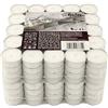 Hofer Tealight Candele Bianche Non profumate - 200 Pezzi - Tea Light Candeline Cera Antigoccia - Durata di combustione 4 Ore - 2 x Set di 100 Lumini