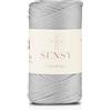 S SENSY Sensy - Corda in poliestere di alta qualità, 3 mm, 100% polipropilene, per macramè, 3 mm, per uncinetto, macramè, uncinetto, filo per lavori a maglia (argento)