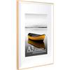 Baoee Cornice A3 in rovere bianco bicolore con supporto A4, cornice per foto con vetro acrilico, cornice A3, cornice per poster, certificati, montaggio a parete