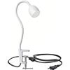 ledscom.de Luce a morsetto GU10 KLUK con collo d'oca, bianco incl. GU10, bianco caldo, 6,826W 630lm