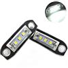 VIGORFLYRUN PARTS LTD Luce Targa LED per Auto 2 Pezzi per V-olvo S80 XC90 S40 V60 XC60 S60 C70 V50 XC70 V70, Lampada Bianca priva di errori 12V