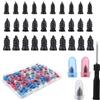 Sinbana 85pz Kit Riparazione Tappi a Vite per Pneumatici, 3 Misure Viti Riparazione Pneumatici con Custodia Protettiva in 3 Colori e 1 Cacciavite Accessori Pratici per Moto Auto Camion Trattore