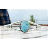 Caraibi Larimar Gemma 925 Argento Sterling Fatto a Mano Bracciale RM-25