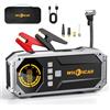 WHZOHCAR Booster Avviamento Auto 8000A 150PSI Compressore Avviatore di Emergenza per Auto/Moto 12V (Tutti Gas 12L Diesel) Avviatore Batteria Auto Jump Starter con Carica Rapida, Torcia a LED Avviatore Booster