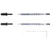 PIGMA MICRON SAKURA Gelly Roll, Penna a inchiostro gel nero 06, 08, 2 pezzi + 1 carta