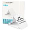 Bisofice Carta Termica A4 per Stampante 200 fogli, Compatibile con Stampante Termica Portatile L81/L86/M08F/M832/M834/A40, Senza BPA, 210x297 mm