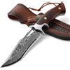 Coltello Da Caccia in Damasco Alta Qualità, Coltello Da Sopravvivenza in Acciaio