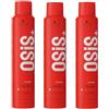 Schwarzkopf Professional OSiS Velvet Lacca per capelli Spray effetto cera definizione morbida lucentezza naturale formula non grassa non appiccicosa fissaggio leggero 200 ml - set di 3