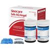 Sinocare Strisce Glicemia Safe AQ Angel con 50 Strisce Diabete e 50 lancette