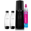 Gasatore Terra Value Pack Nero Con 2 Bottiglie Fuse Lavabili in Lavastoviglie Da