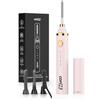 COPPA Piegaciglia Riscaldato, LP-1 Lipstick Type Piegaciglia Elettrico 3-in-1 con 3 Testine e 3 Modalità di Curling & 3 Temperature - Riscaldamento Rapido in 5s per Neofiti e Make-up Artist, Rosa