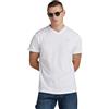 G-STAR Uomo Base-S V-Neck T-Shirt, Bianco (white D16412-336-110), L