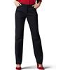 Lee Petite Wrinkle Free Relaxed Fit - Pantaloni da Donna con Lacci, 50 Pezzi, Colore: Nero