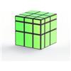 XMDCuber QY Toys Mirror Speed Cube 3x3 Fluorescent Green, Glow-in-The-Dark Sticker Mirror Cube 57 mm