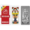 Modiano Trevigiane 100% Plastica - Carte da gioco regionali trevigiane resistenti in plastica - Scopa Briscola Tresette Solitari - 100% Made in Italy