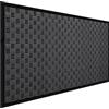 MAT 7-BANQUET Zerbino per porta d'ingresso, 91,4 x 150 cm, tappetino di benvenuto in gomma per esterni, per ingresso e cancello anteriore, impermeabile, grigio