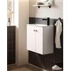 Schildmeyer Ebba 160848 - Lavabo per ospiti, 50 x 25 x 51,4 cm, colore: Bianco opaco