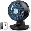 DREO ventilatore da tavolo intelligente 3D per camera, flusso d'aria potente 8,8 m/s, ultra silenzioso 22 dB, oscillazione 90°, controllo app e vocale, 9 velocità, timer 8/12 h per casa e ufficio.