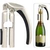Ssiyiya Apribottiglie di champagne, cavatappi per vino spumante, apribottiglie per bar e cucina, estrattore professionale per vetro e sughero