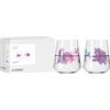 RITZENHOFF 8086002 - Set di 2 bicchieri da acqua, 500 ml, serie Reitgold - 2 pezzi con motivo cavalli lilla-rosa, made in Germany