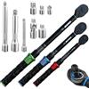 LLAVETOR Set Chiavi Dinamometriche 11PZ Precisione ±3% 1/2 3/8 1/4 Cricchetto Bidirezionale per Auto Moto Bicicletta con Certificato e Valigetta