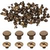 QUARKZMAN 50set M5 x 7mm Chicago Screw Testa Phillips metallico Chiodi Rivetti Borchie per Fai Da Te Cintura Borsa Legatoria Libri, Bronzo