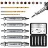 TOOLMAYS Estrattore Viti Danneggiate Con 3 punte a spirale, 8 Pezzi Estrattore Viti Spanate, Estrattori Viti Danneggiate Durezza Massima Fino a 66 HRC, Per Avvitare Danneggiate Arrugginite Viti