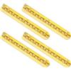 QUARKZMAN Mini Ovale Cerniere 90 Gradi Lungo Pieghevole Fondo Cerniere Gioielli Regalo Scatola Cerniera Armadietto Porta Cerniera con Viti 100x9mm Oro 4pz