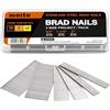 meite Chiodi in acciaio inox calibro 18, 3 misure assortite (3/4, 1-1/4, 5,1 cm), chiodi con finitura per pneumatici, elettrici 18GA, chiodatrici per chiodatrici per chiodatrici per chiodatrici