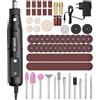 SOBEAU Utensile Rotante Multifunzione, Mini trapano elettrico con 104 accessori | 5 velocità variabile Utensile Rotante, 5000-18000 RPM/min smerigliatrice piccola, per incisione, taglio, foratura, lucidatura